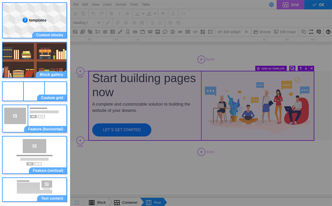 Bootstrap Editor screenshot