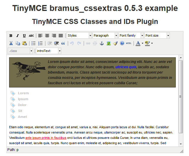 ebramus-cssextras screenshot