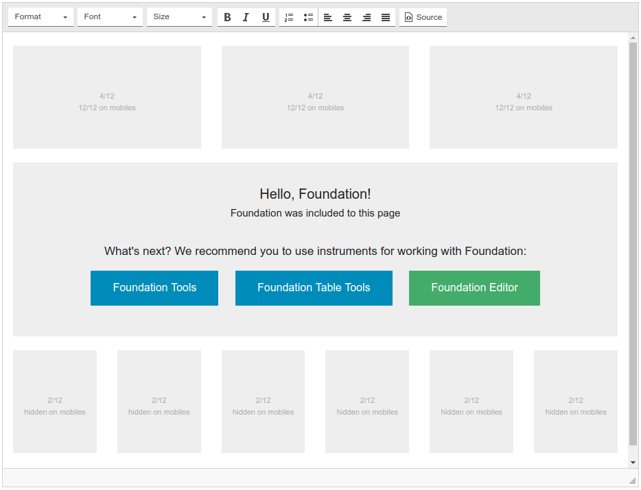 Include Foundation screenshot