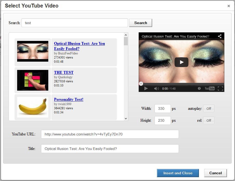 YouTube results    screenshot